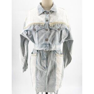 Switch Usa  80s Retro Acid Wash Denim 3-pc Set Can't Buy Me Love Style M